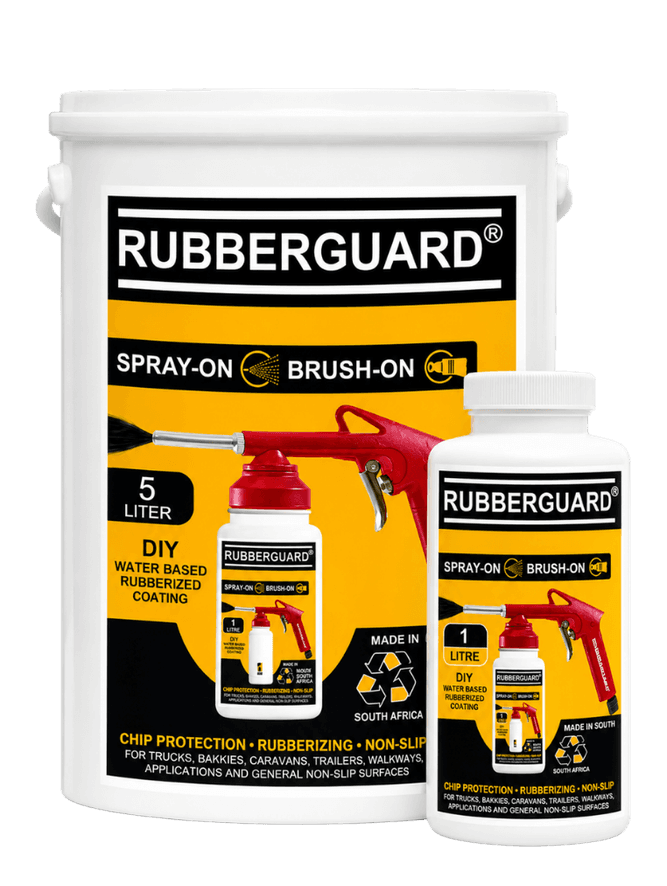 RUBBERGUARD non-slip rubberized coating product packaging
