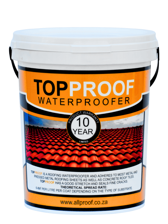 TOPPROOF waterproofer product packaging