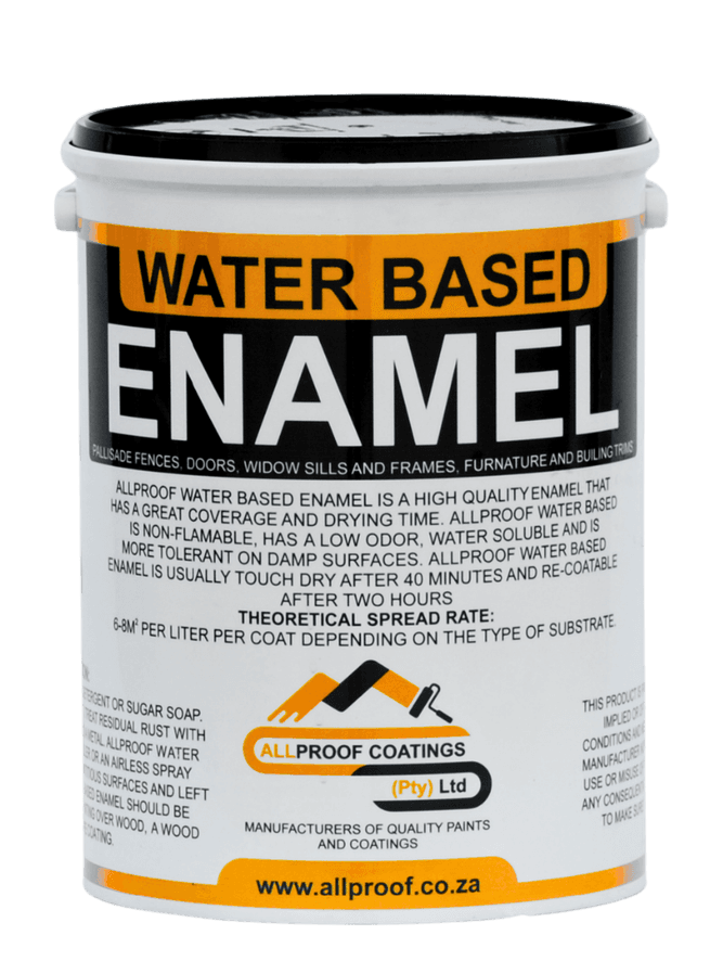 Water-Based Enamel product packaging